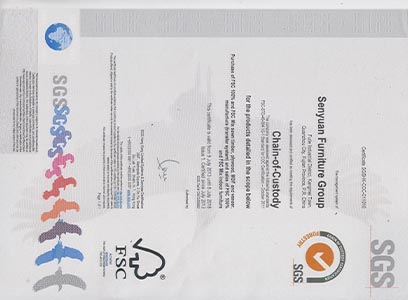 生態環保 持續發展 賀森源家具通過FSC COC認證